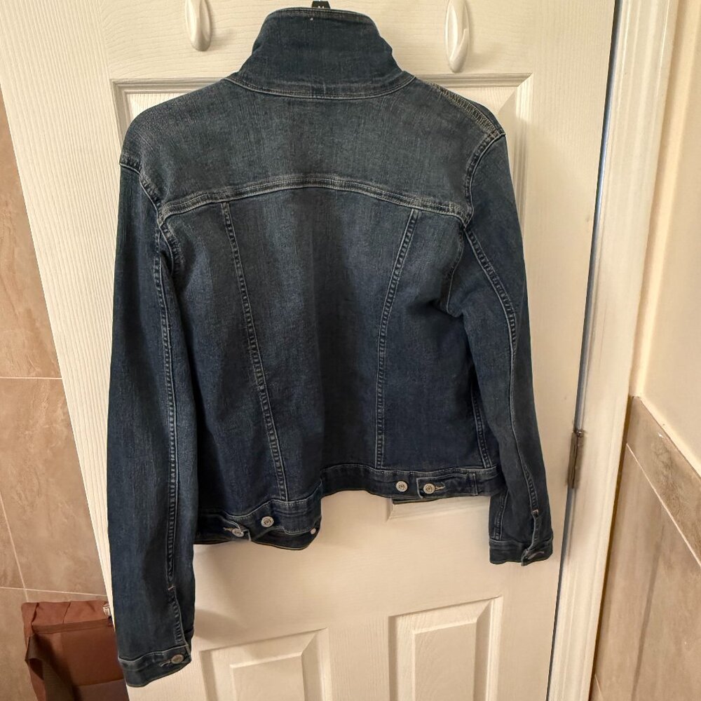 Levi's Signature Women's Denim Blue Jean Stretch Comfort Jacket Size XL - Picture 12 of 14